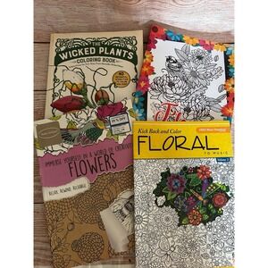 Adult floral coloring books